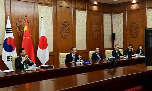 中日韩会议视频素材库,共话合作与发展